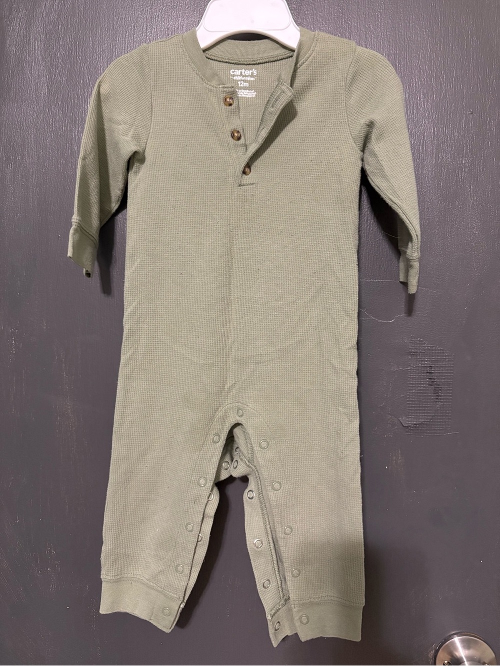 12M Carters long sleeve jumpsuit
